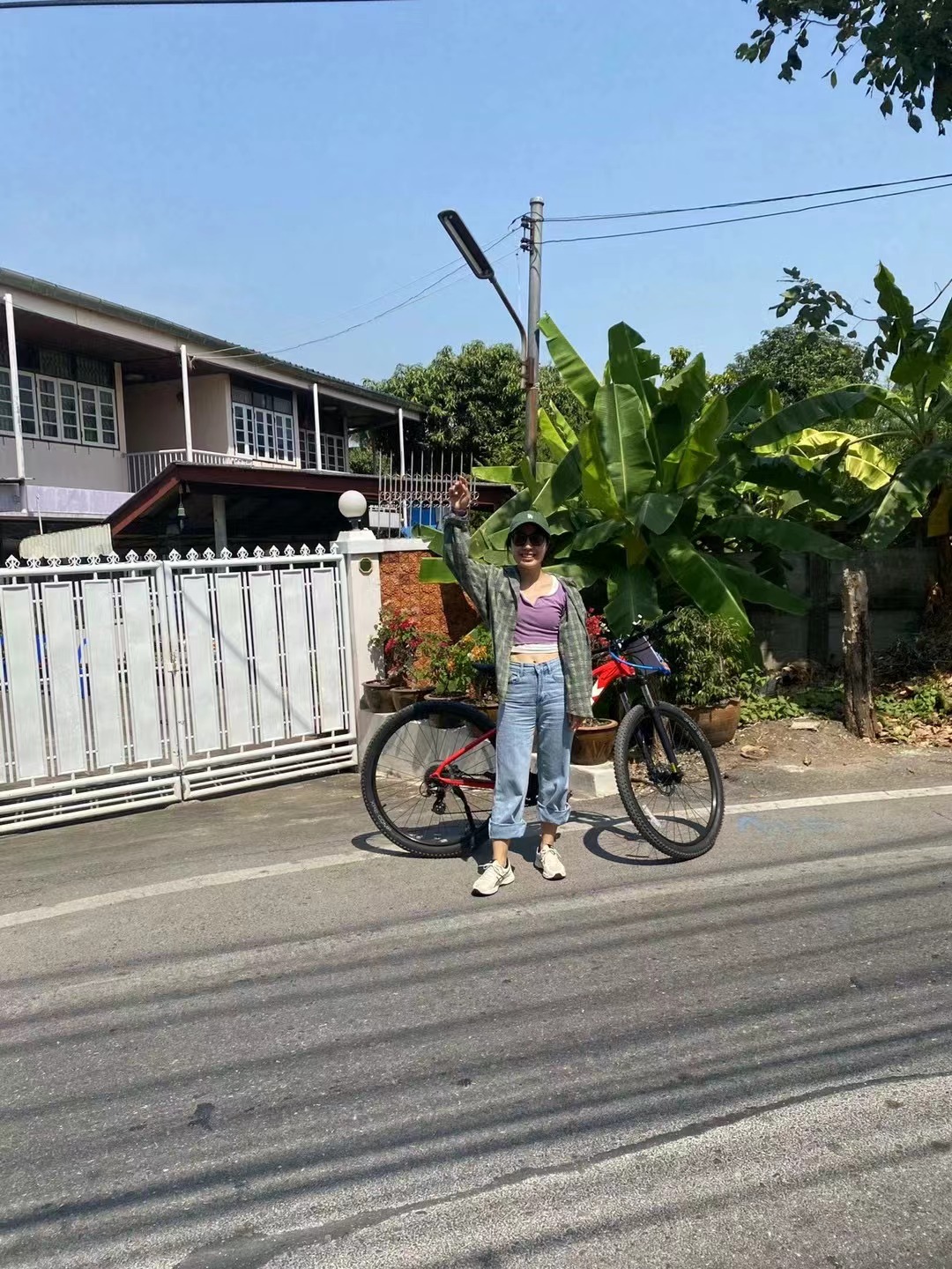 Falls biking in Thailand