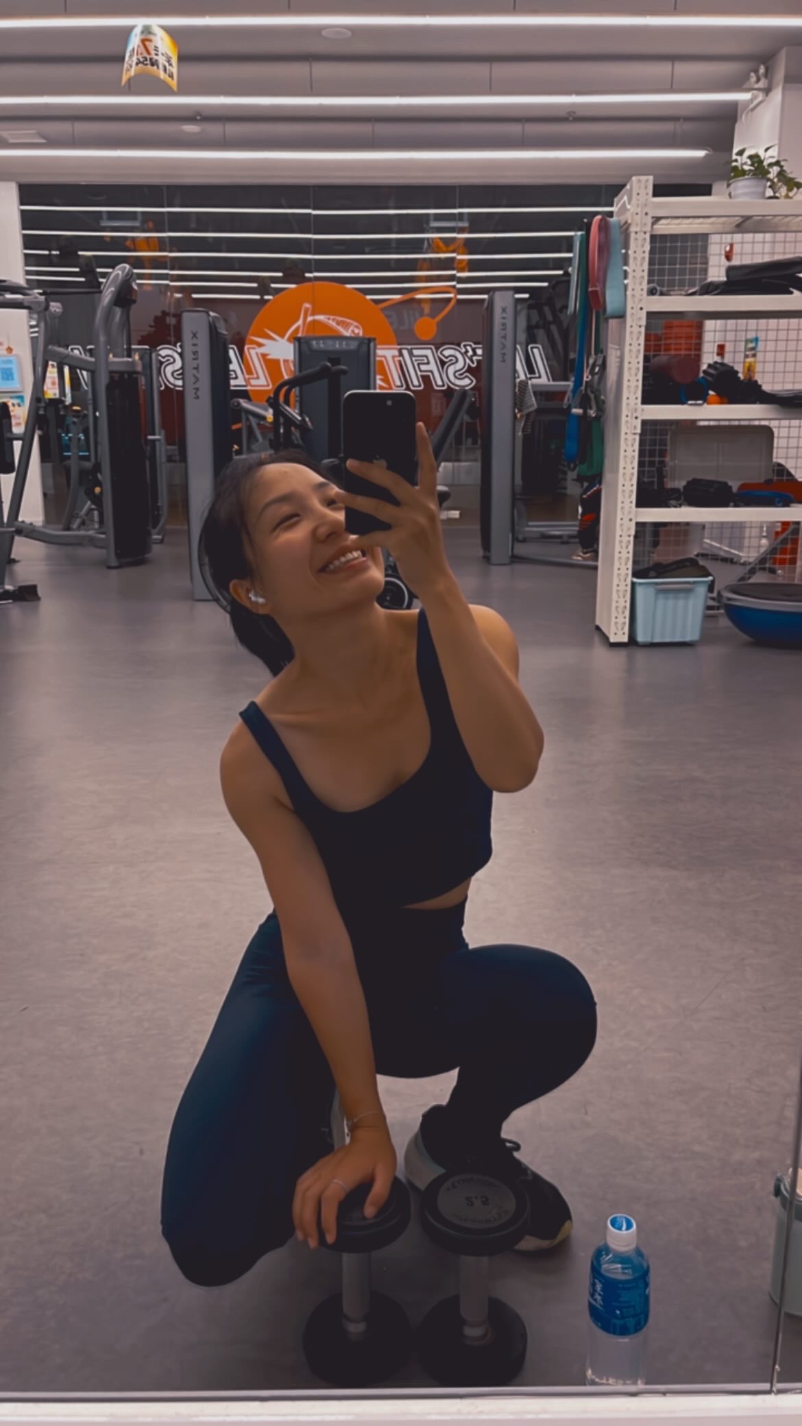 Training in the gym