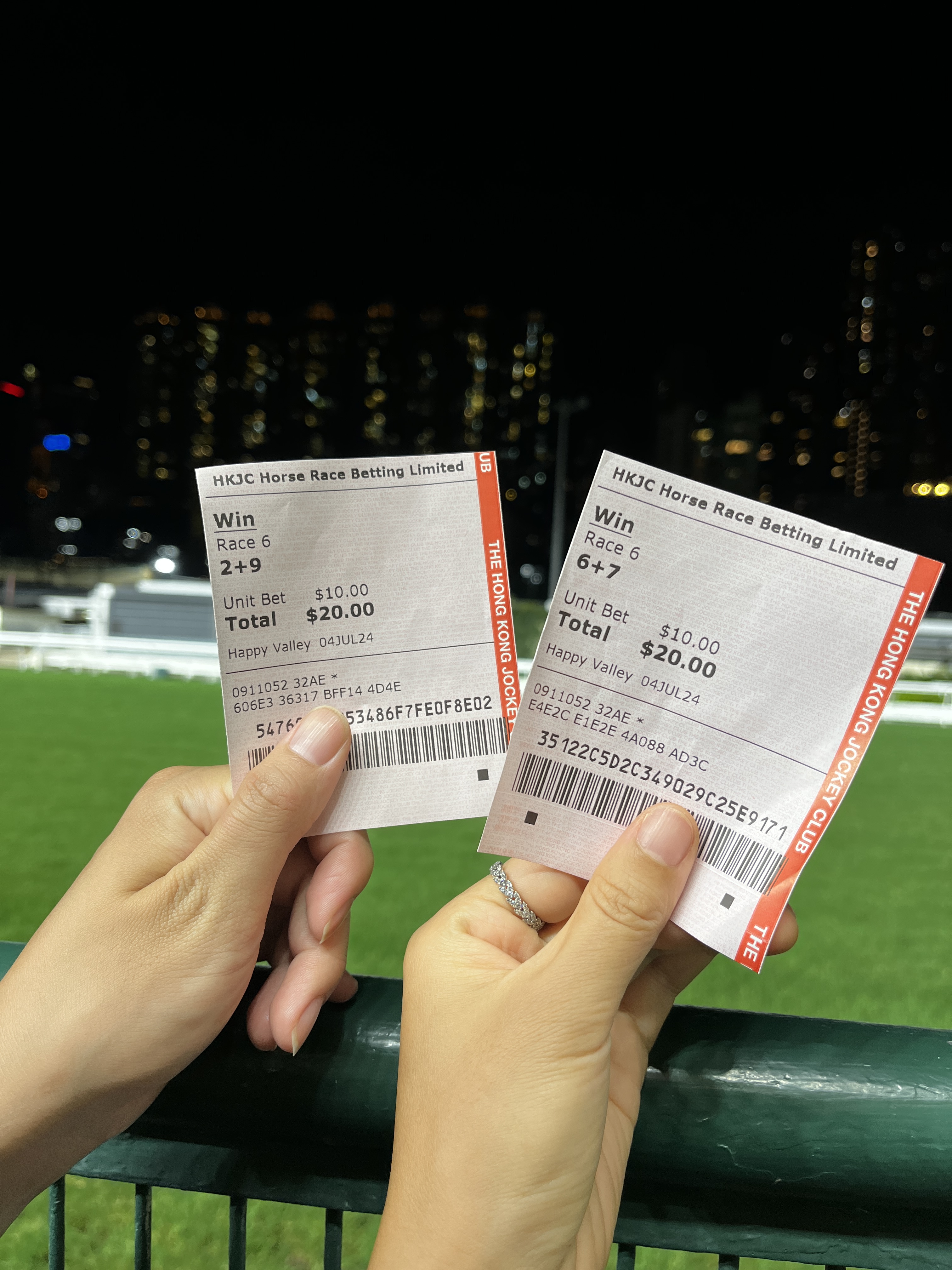 Horse racing bet in HK