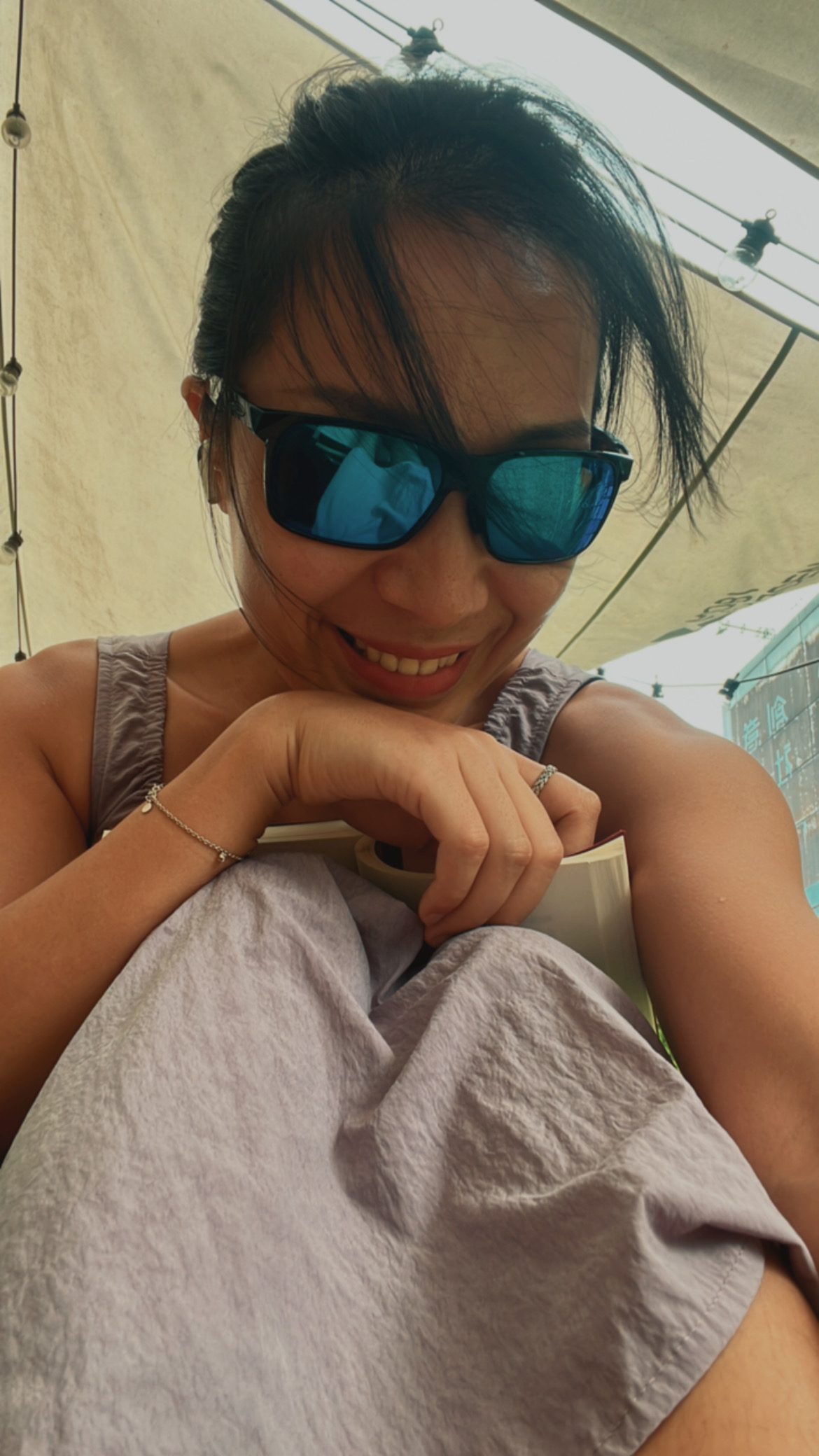 Enjoy wind and smile