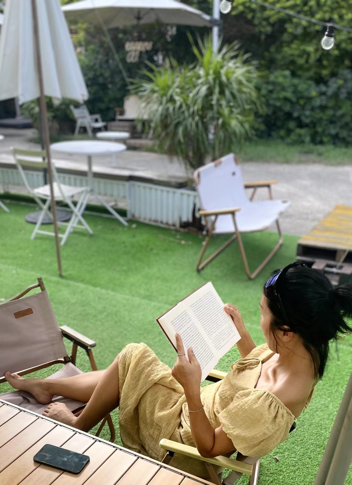 reading at my favorite spot