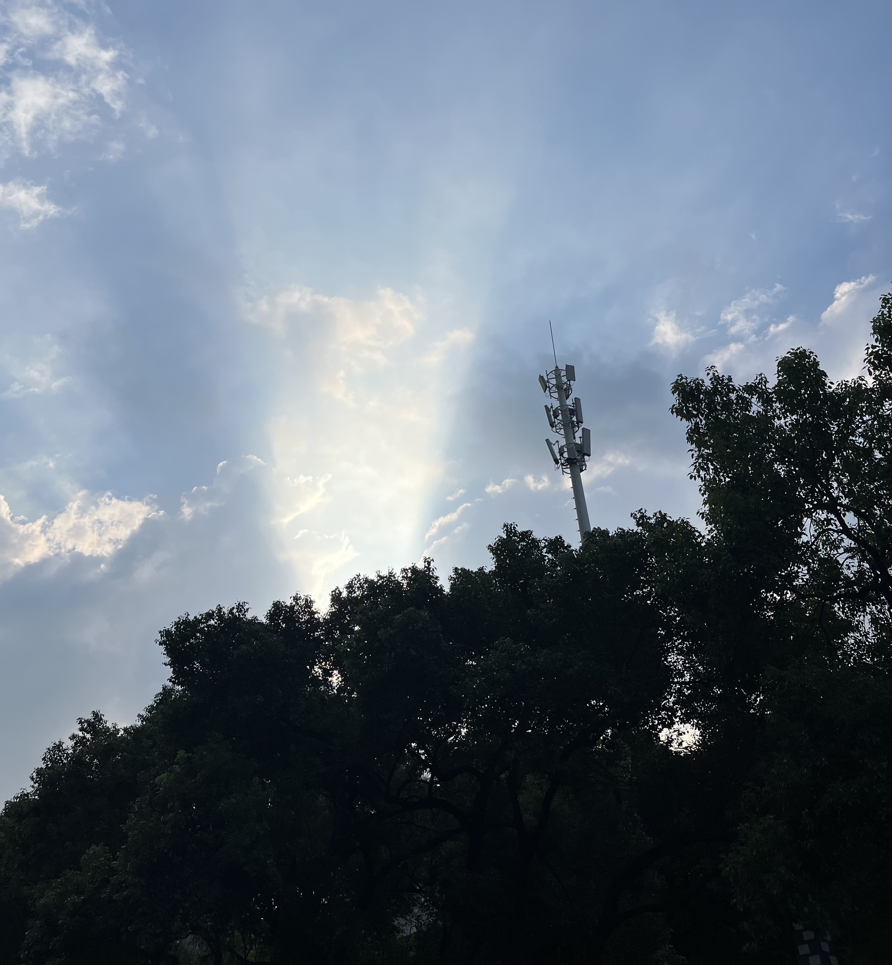 Sunshine from clouds