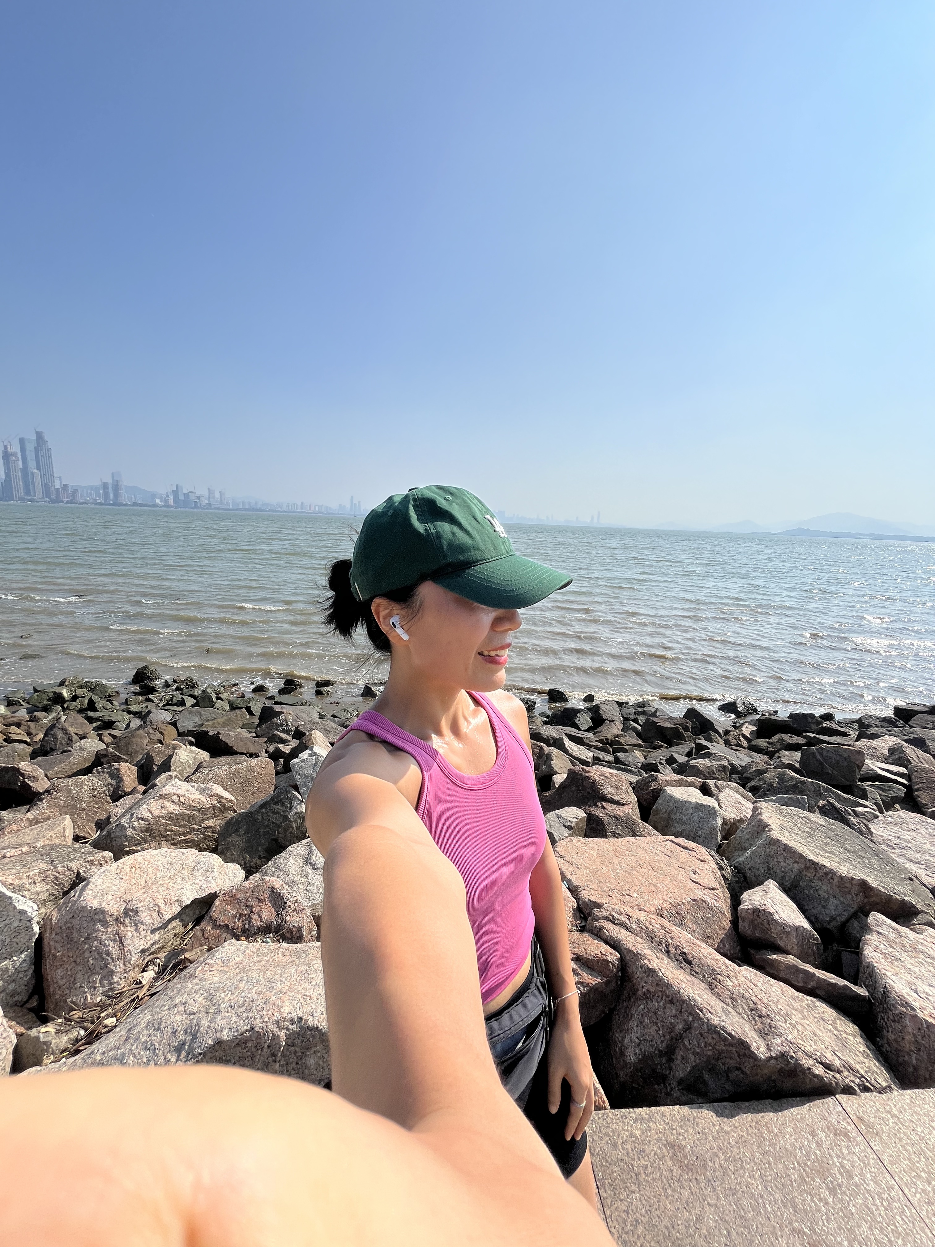 Running by the sea