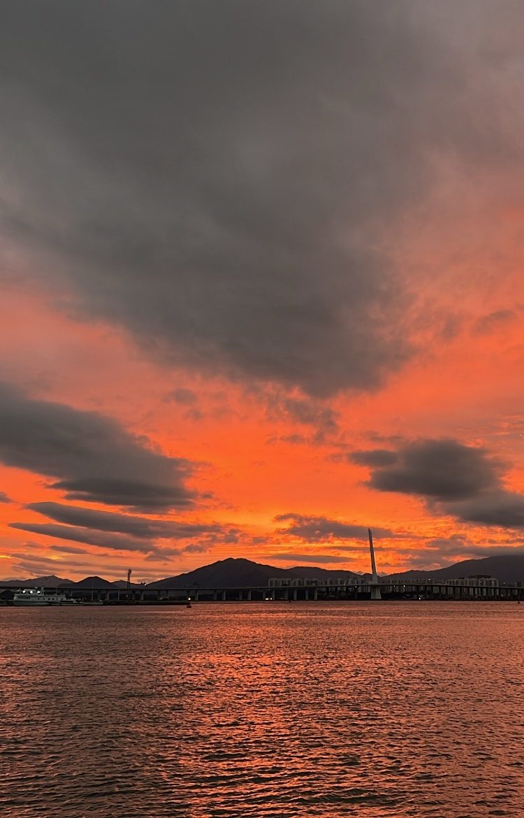 Stunning sunrise sky