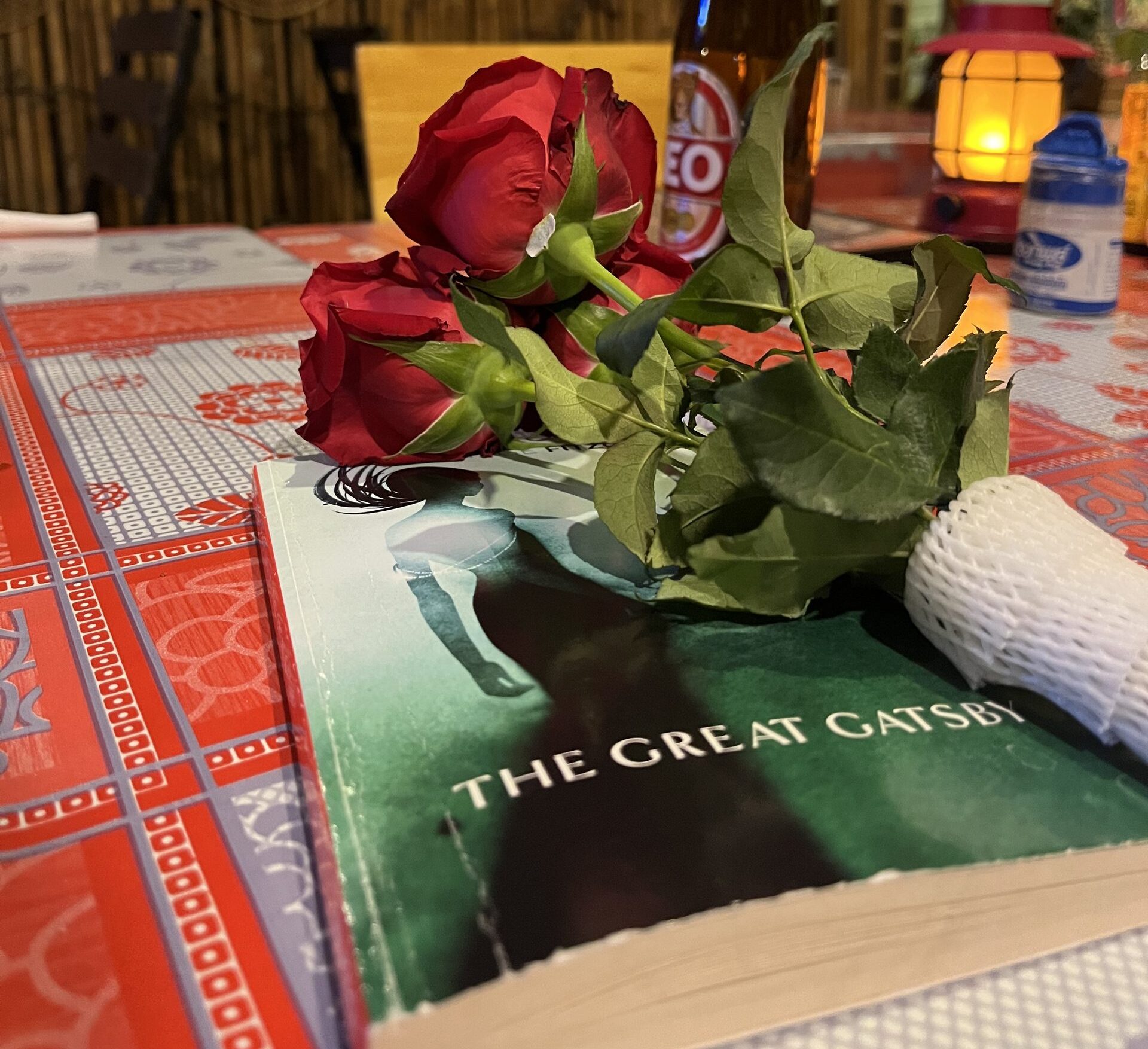 Book, Rose and Beer