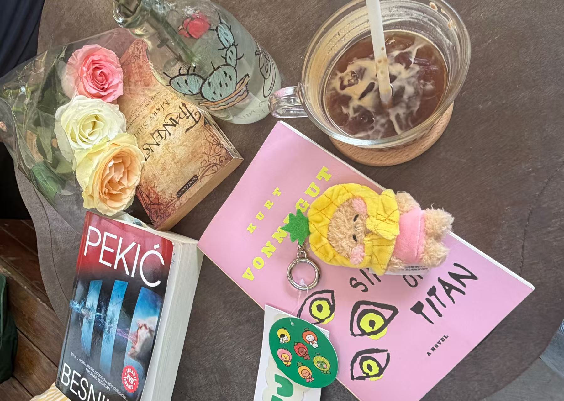 Coffee and The Sirens of Titan on the table